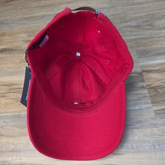 ?️NWT Tommy Hilfiger Red Logo Unisex Adjustable Baseball Hat One Size main image 6